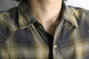 heavy cotton plaid work shirt