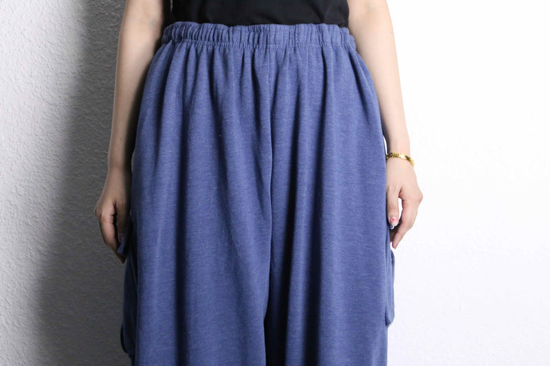 ”KINGSIZE” blue color 4XL sweat cargo pants