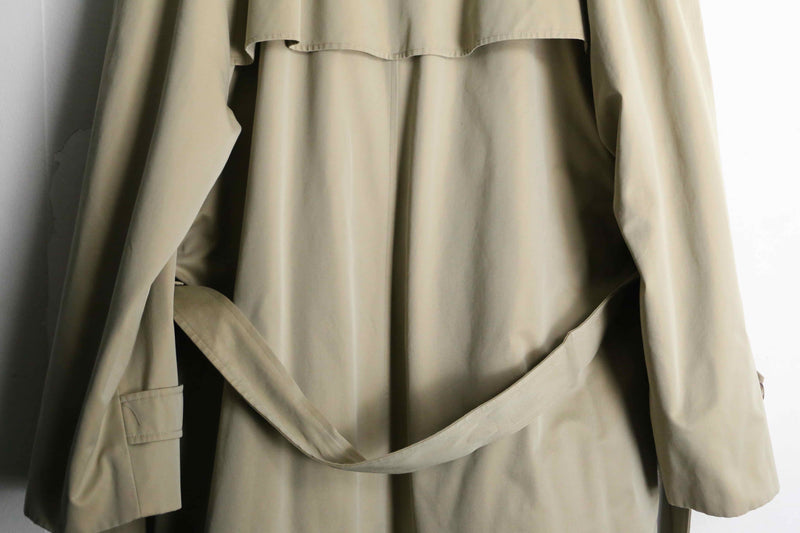 "Brooks Brothers" beige color double trench coat