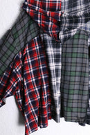 "Re:make" docking check shirt hoodie