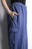 ”KINGSIZE” blue color 4XL sweat cargo pants