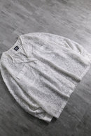 1990s fringe jacquard sheer shirt