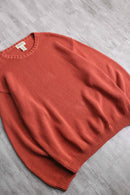“Eddie Bauer” orange cotton knit
