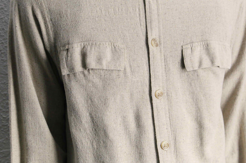 woven nep taste viscose wool shirt