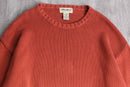 “Eddie Bauer” orange cotton knit