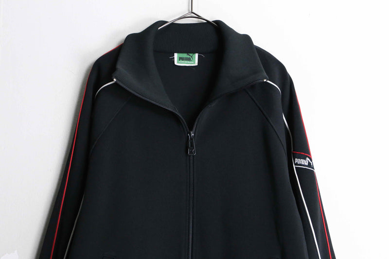 "puma" black color raglan sleeve track jacket