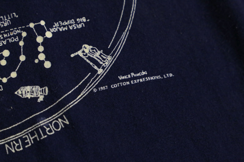 “FRUIT OF THE LOOM” stargazing design tee