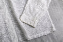 1990s fringe jacquard sheer shirt