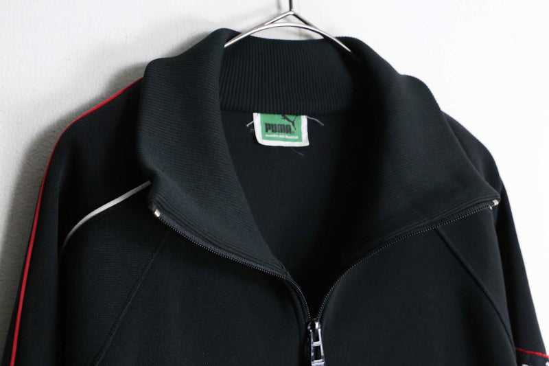 "puma" black color raglan sleeve track jacket