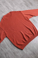 “Eddie Bauer” orange cotton knit