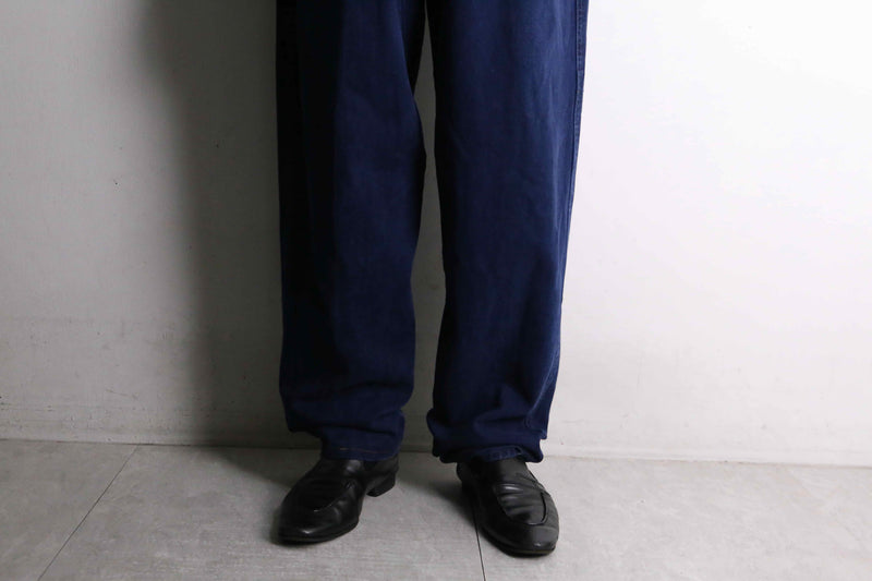 "GIRBAUD" indigo blue straight demim pants