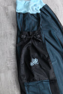 2000s mesh overlay nylon wide pants