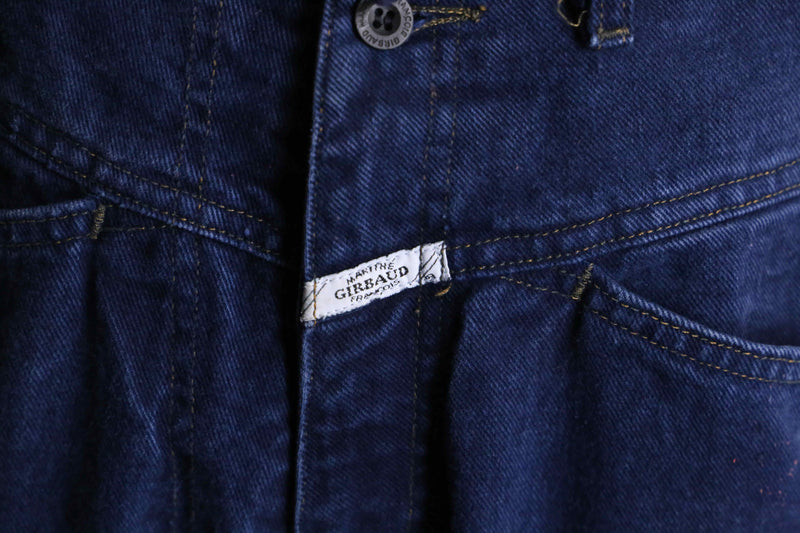 "GIRBAUD" indigo blue straight demim pants