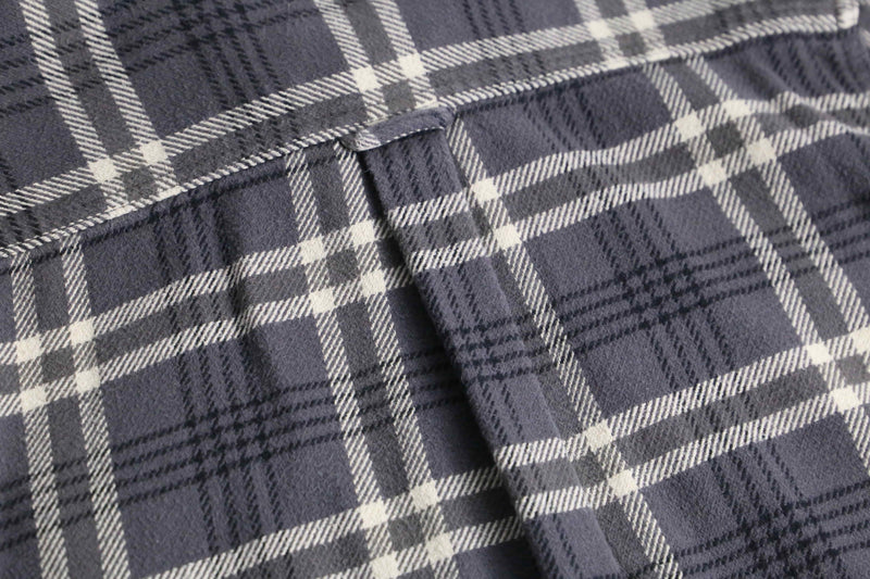 “Wool Rich” over check cotton flannel shirt