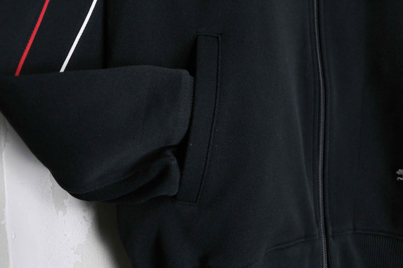 "puma" black color raglan sleeve track jacket