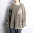 beige textured cotton knit