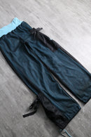2000s mesh overlay nylon wide pants