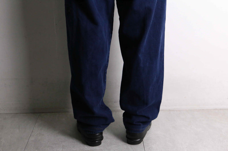 "GIRBAUD" indigo blue straight demim pants