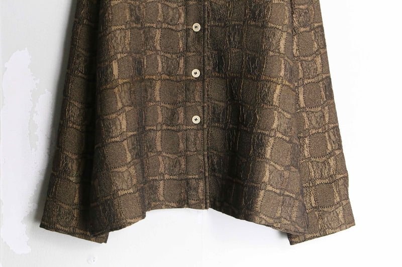 "CHICO'S" brown color overall pattern jacket