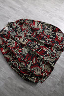 1990s all over print open collar shirt