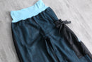 2000s mesh overlay nylon wide pants