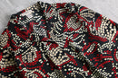 1990s all over print open collar shirt