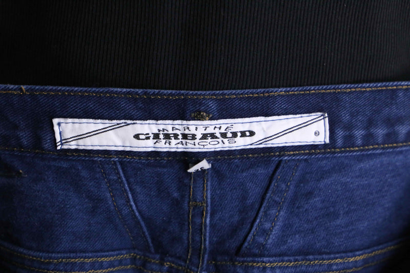 "GIRBAUD" indigo blue straight demim pants