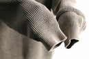beige textured cotton knit