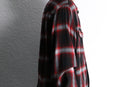 red plaid brushed shirt