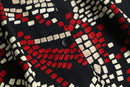 1990s all over print open collar shirt