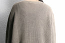 beige textured cotton knit