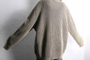 beige textured cotton knit
