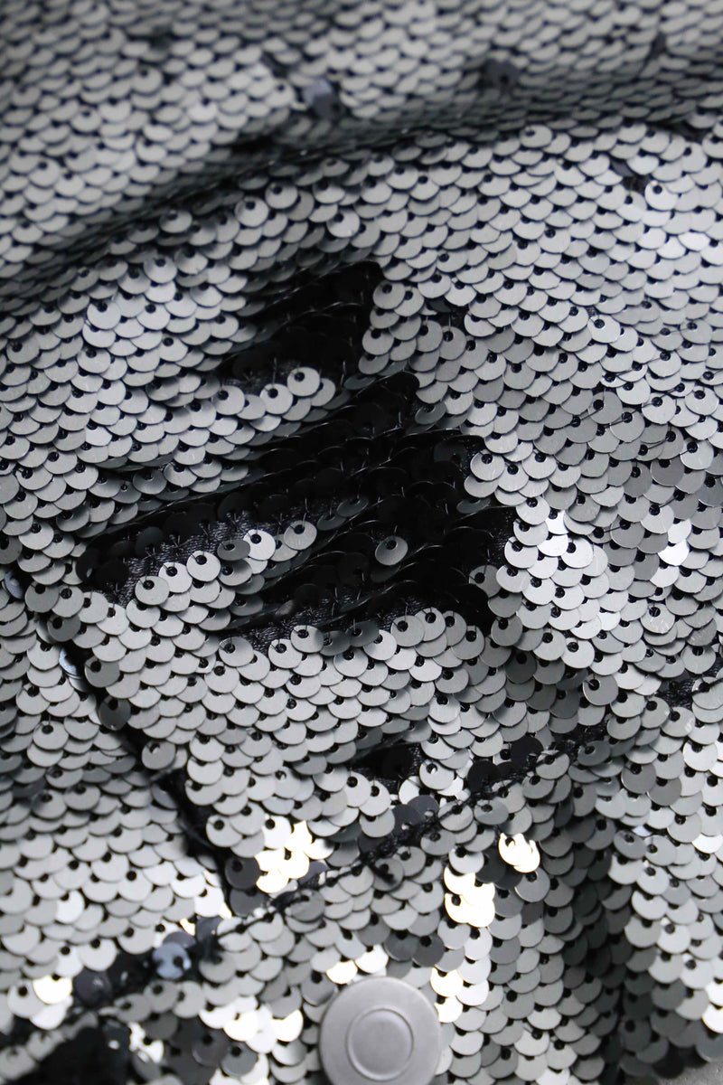 2000s loose sequins tracker jacket