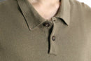 “Polo by Ralph Lauren” silk blend knit polo shirt
