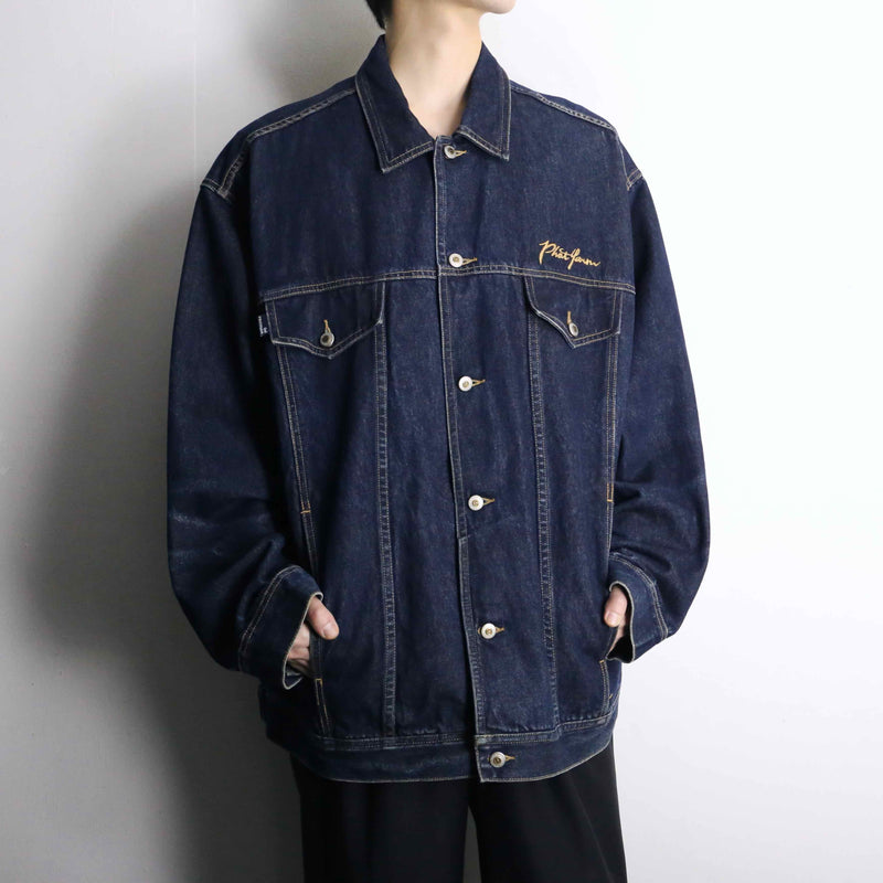 “PHAT FARM” stitch design loose denim jacket