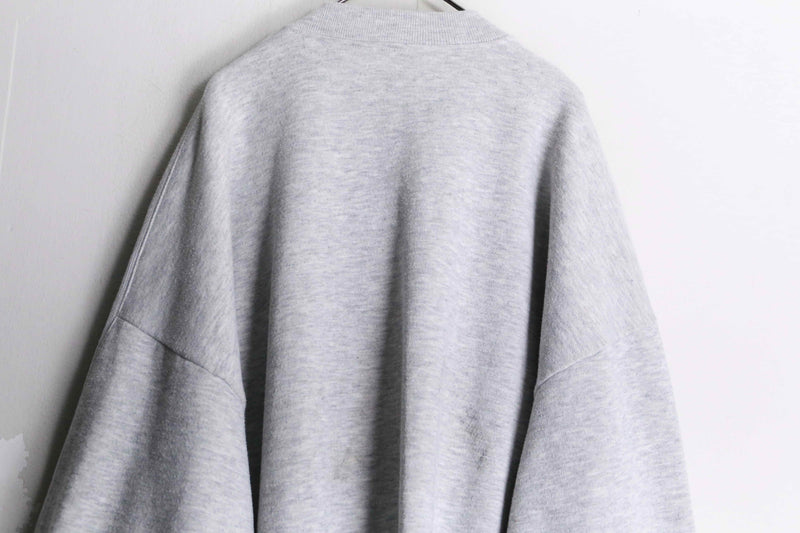 80s "PUMA" gray sweat track jacket