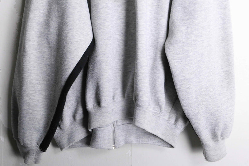 80s "PUMA" gray sweat track jacket