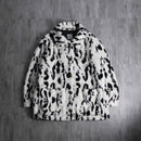 2000s dalmatian fur jacket