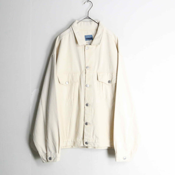 off-white loose tracker denim jacket