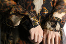 animal crazy pattern  loose sheer shirt