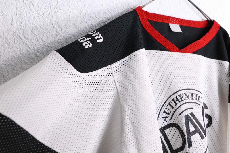 multi color numbering raglan sleeve mesh pullover