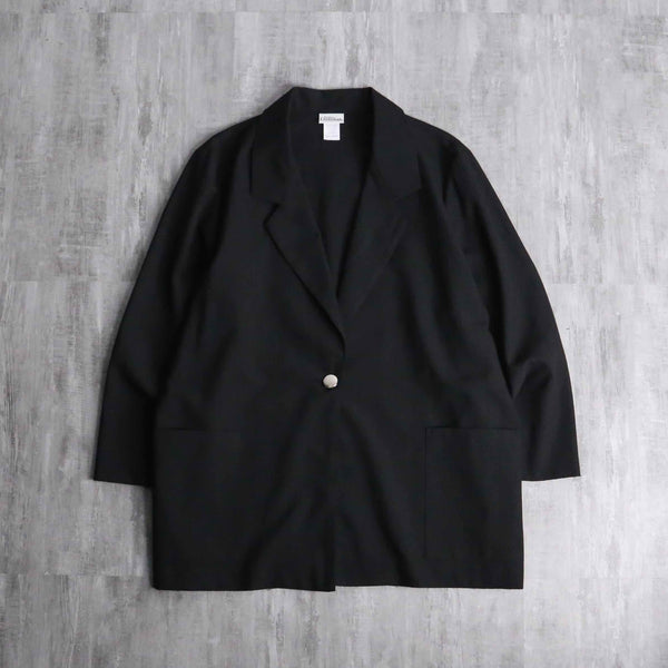black color poly rayon easy tailored jacket