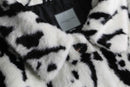 2000s dalmatian fur jacket