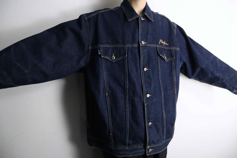 “PHAT FARM” stitch design loose denim jacket
