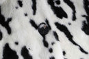 2000s dalmatian fur jacket