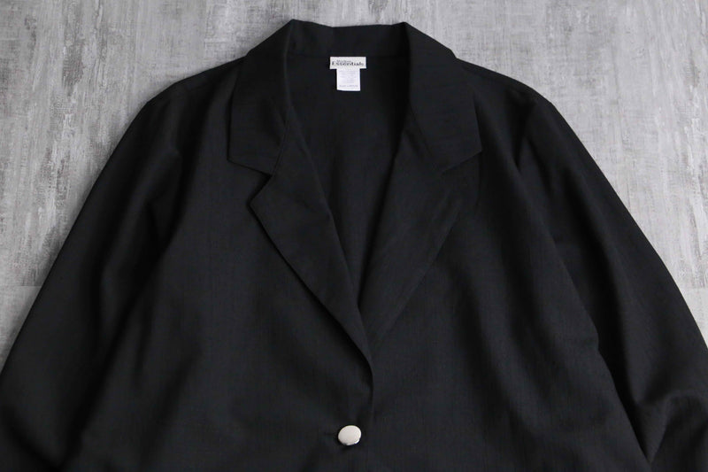 black color poly rayon easy tailored jacket