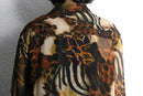 animal crazy pattern  loose sheer shirt