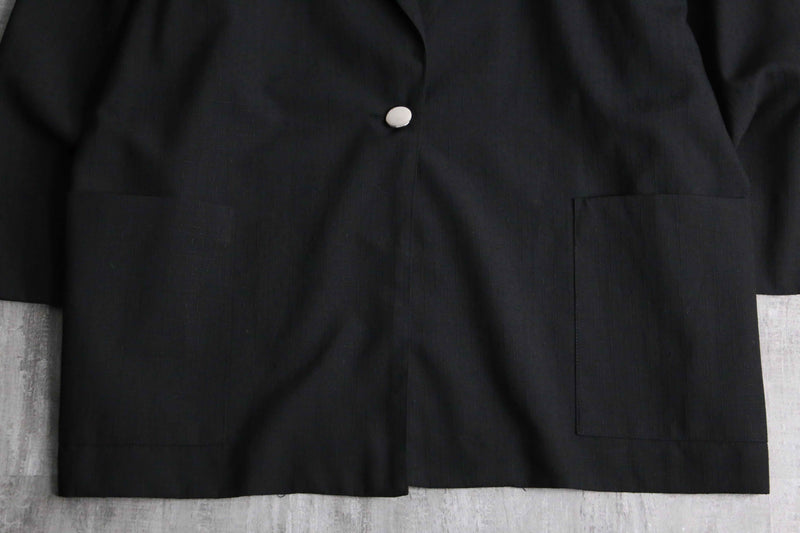 black color poly rayon easy tailored jacket