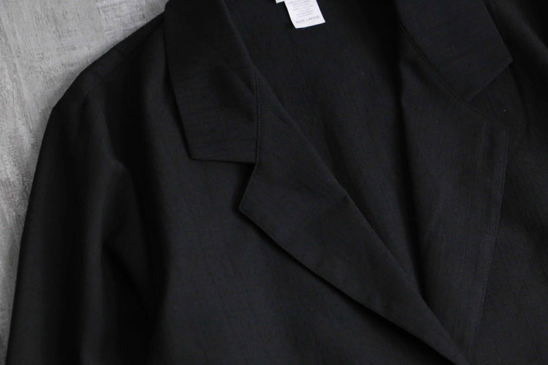 black color poly rayon easy tailored jacket