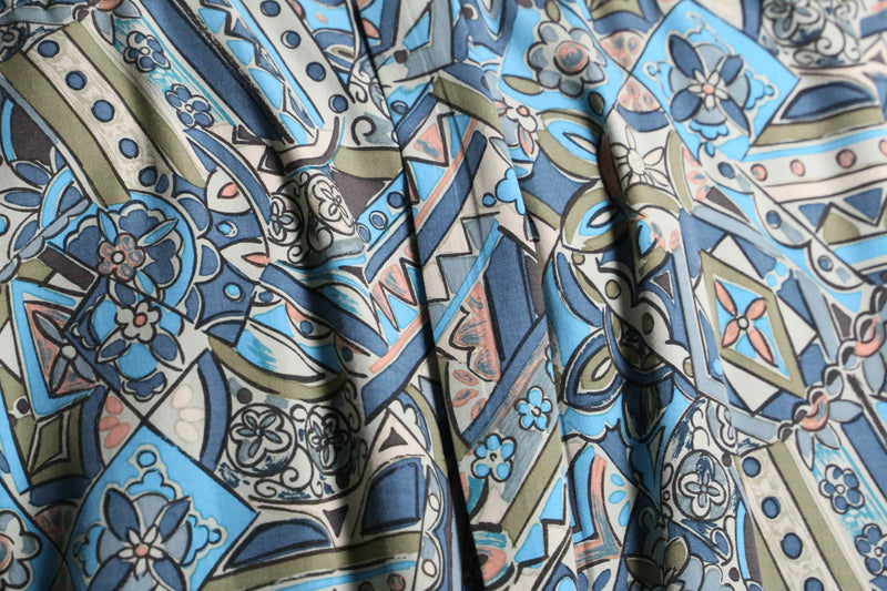 hand-drawn geometric pattern s/s shirt
